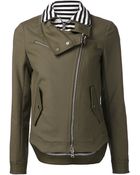 Veronica Beard Stripe Dickey Army Jacket - Lyst