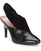 Vince Camuto Taceys Suede & Leather Sling Back Pumps - Lyst