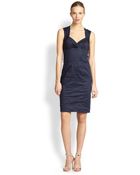 Nicole Miller Cotton Metallic Dress - Lyst