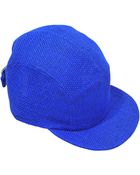 Larose Blue Cap In Jute Canvas - Lyst
