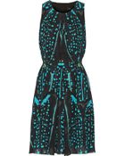 Proenza Schouler Printed Silk-Crepe Dress - Lyst