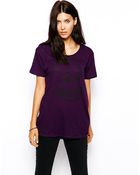 Cheap Monday Easy Printed Skull Tshirt - Lyst