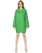Versace Embellished Wool Blend Coat - Lyst