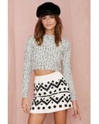 Nasty Gal Short Work Sequin Skirt - Lyst