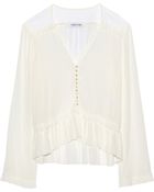 Elizabeth And James Marian Ruffled Voile Blouse - Lyst