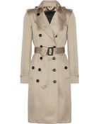 Burberry Prorsum Cottonsateen Trench Coat - Lyst