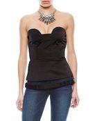 Alexis Marseille Top With Sheer Panels - Lyst