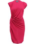 Lanvin Gathered Side Fitted Dress - Lyst