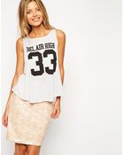 Wildfox Tank With Bel Air Number Print - Lyst