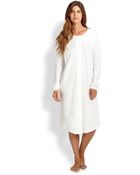 Hanro Bronx Cotton Short Gown - Lyst