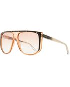 Gucci Studded Plastic Shield Sunglasses - Lyst