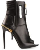 Gianmarco Lorenzi Open Toe Ankle Boots - Lyst