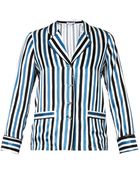 Raphaëlla Riboud Georges Striped Silk Pyjama Top - Lyst