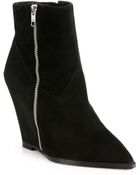 Ash Julie Suede Wedge Ankle Boots - Lyst