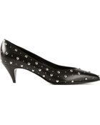 Saint Laurent Studded Pumps - Lyst