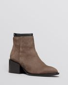 Vince Pointed Toe Booties - Laura Block Heel - Lyst