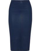 Zero + Maria Cornejo Isis Stretch-Leather Skirt - Lyst