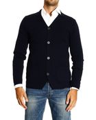 Emporio Armani Cardigan Bottoni - Lyst
