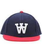 Wood Wood Appliquéd Felt Baseball Cap - Lyst