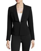 Lafayette 148 New York Crepe Shawl-Collar Jacket - Lyst