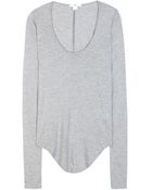 Helmut Lang Jersey Long-Sleeved Top - Lyst