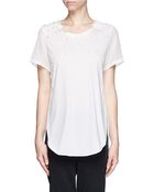 3.1 Phillip Lim Jewel Neckline Sheer Top - Lyst