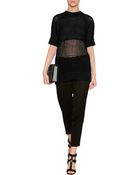 Helmut Lang Hole Knit Sweater - Lyst