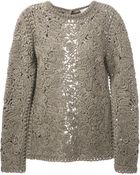 Stella McCartney Crochet Embroidered Sweater - Lyst