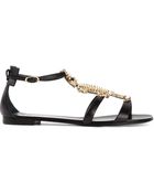 Giuseppe Zanotti Crocodile Detail Sandals - Lyst