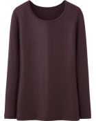 Uniqlo Women Heattech Crew Neck T-Shirt (Long Sleeve) - Lyst