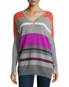 Autumn Cashmere Cashmere Striped Pullover Sweater - Lyst