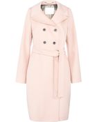 Hugo Boss Double-breasted Wrap Coat - Lyst