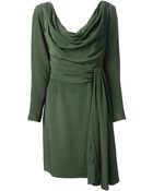Sartoria Italiana Vintage Draped Back Dress - Lyst
