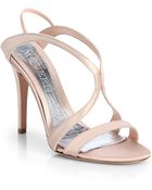 Alexander McQueen Satin Strappy Sandals - Lyst