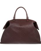 Bottega Veneta Woven Leather Maxi Shoulder Bag - Lyst