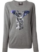 Markus Lupfer Catbat Sequin Nat Sweater - Lyst