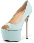 Giuseppe Zanotti Peep-Toe Platform Pump - Lyst