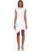 Maiyet White Metallic Embroidery Wrap Shirt Dress - Lyst