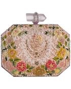 Marchesa Iris Floral Embroidered Box Clutch Bag - Lyst