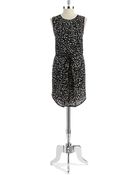 DKNY Sleeveless Front Pleated Dress - Lyst