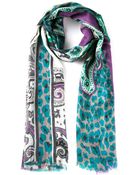 Etro Mixed Print Scarf - Lyst