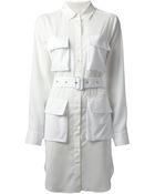 McQ by Alexander McQueen Pocketed Shirt Dress - Lyst