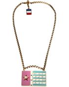 Lanvin 'Calvi' Flag Necklace - Lyst