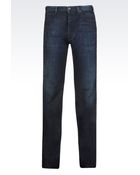 Armani Jeans Regular Fit Dark Wash Jeans - Lyst