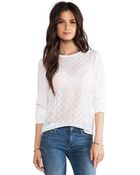 Equipment Liam Revival Lace Blouse - Lyst