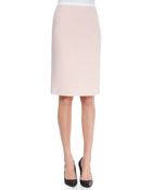 Fendi Stretch-Wool Pencil Skirt - Lyst
