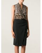 Roberto Cavalli Leopard Print Dress - Lyst