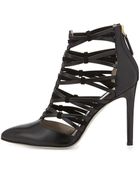 Jason Wu Strappy Leather Ankle Bootie - Lyst