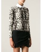 Blumarine Leopard Print Cardigan - Lyst
