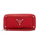 Guess Presley Large Zip Around Wallet - Lyst